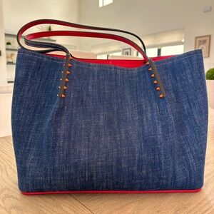Christian Louboutin Cabarock Denim Tote